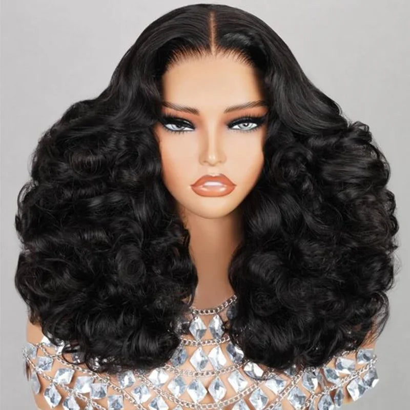 Short Human Hair Wigs Bob Wig 13x4 Loose Wave Frontal Wig Lace Front Wigs Body Wave 4X4 Lace Closure Human Hair Wig For Women