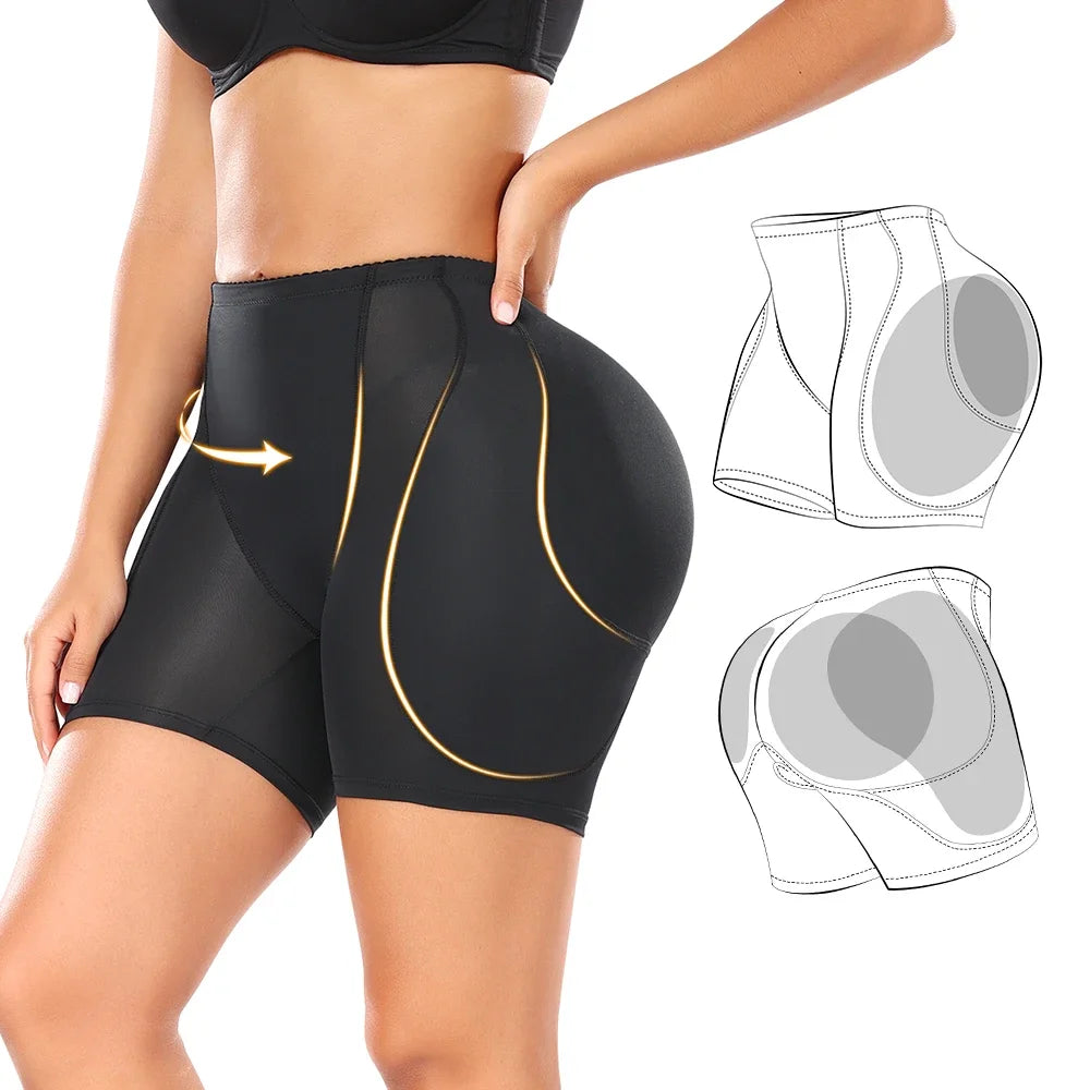 Shapewear Women Control Panties Hip&butt Pad 4 Pads Lifting Up Body Shaper Panty Enhancer Sponge Padded Buttocks Bigger