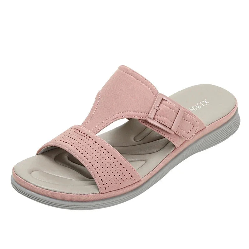 Fashion Ladies Wedge Heel Platform Slippers Women Summer Outdoor Low Heels Slipper Shoes shoes for women  ladies shoes