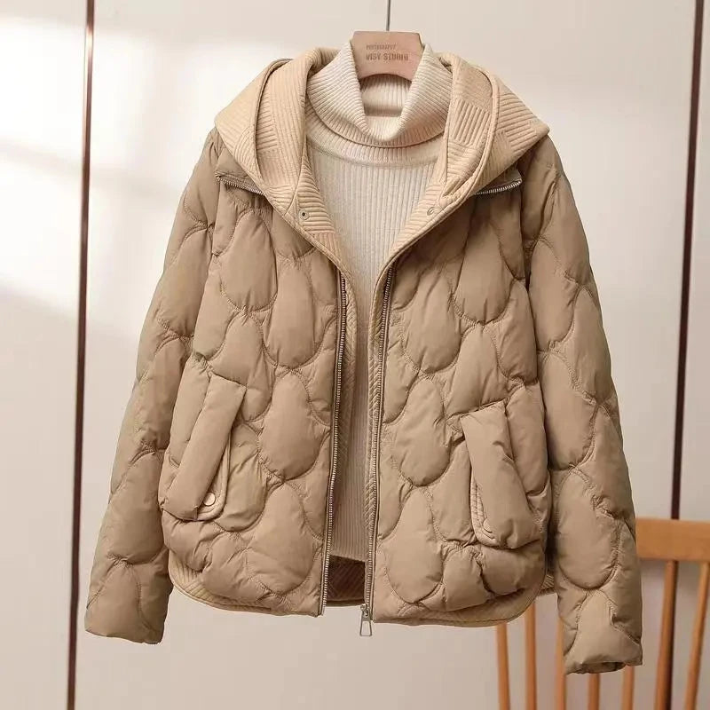 Fashion Loose Cropped Coat Women Jacket Women Parkas Warm Puffer Jackets Casual Coat