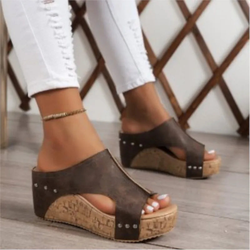 Fashion Sandals Summer Shoes Women Wedge Walking Shoes Casual Women's Sandals Outdoor Soft Footwear Female Women Heels