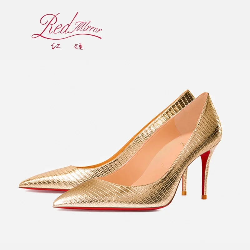Elegant heels for ladies 2025 Trend Luxury Red Bottom Pointed Toe High Heels Sexy 12cm Stiletto Pumps Comfortable Wedding Shoes