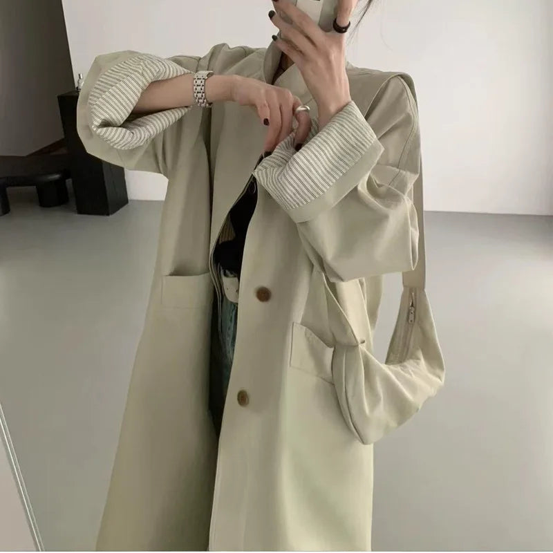 Fashion Long Trench Coat for Women
