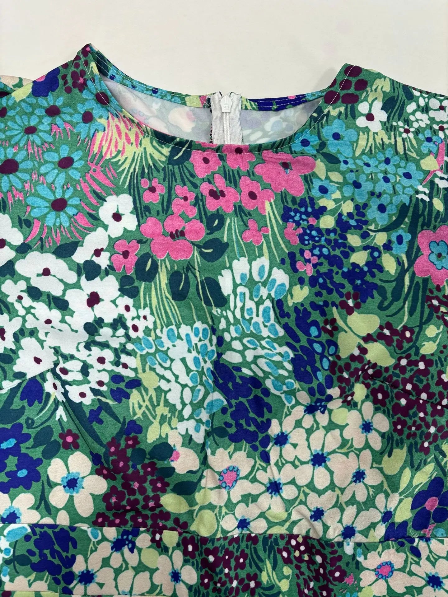 Fashion Print Dress For Women Casual O-Neck Puff Sleeve High Waist Dresses Robe Femme Elegant Party Womens Clothing Summer New