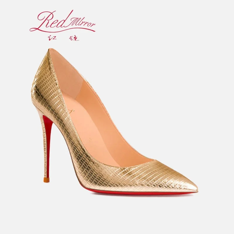 Elegant heels for ladies 2025 Trend Luxury Red Bottom Pointed Toe High Heels Sexy 12cm Stiletto Pumps Comfortable Wedding Shoes