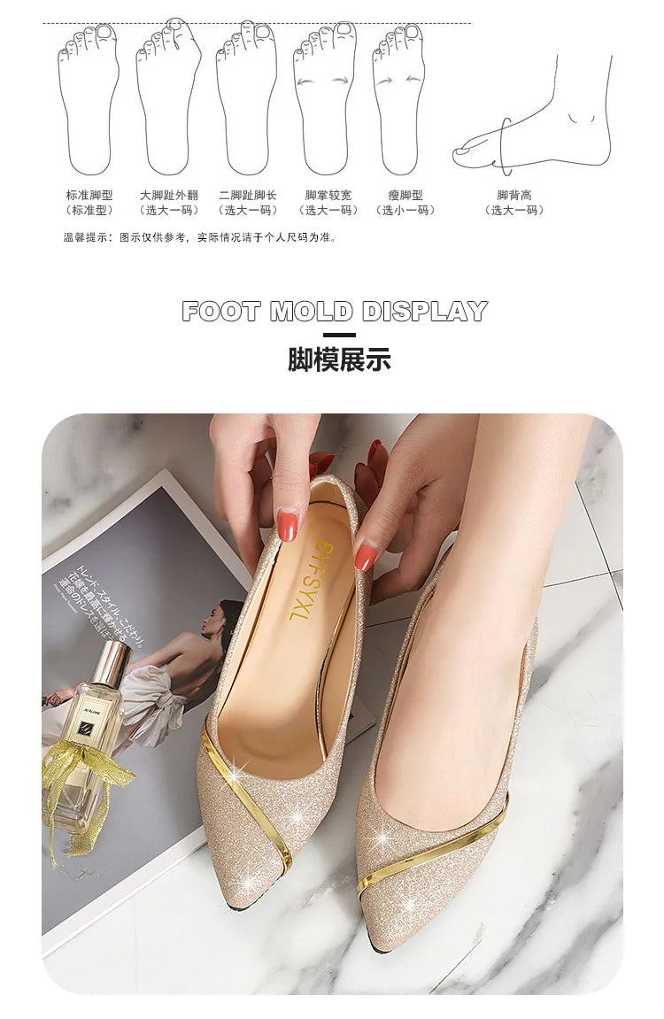 Fashion High Heels Women 2024 New Spring Autumn Matte All-match Thick Heel Pointed Toe Shallow Mouth Professional Women's Shoes