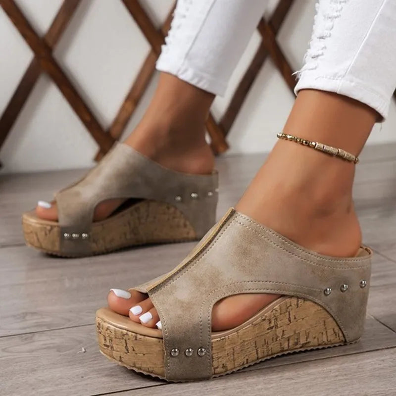 Fashion Sandals Summer Shoes Women Wedge Walking Shoes Casual Women's Sandals Outdoor Soft Footwear Female Women Heels