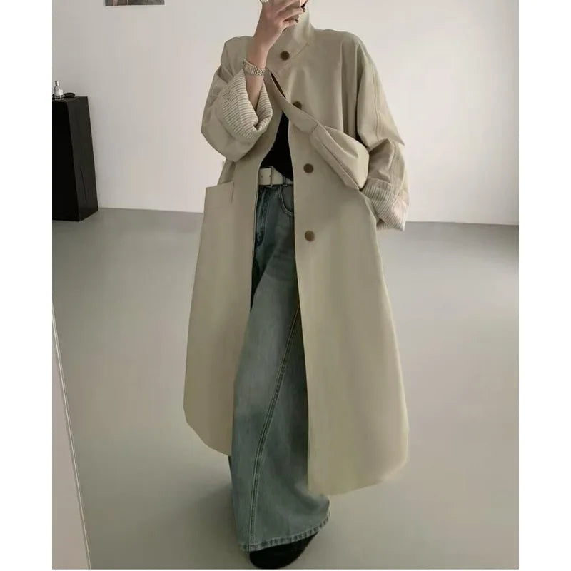 Fashion Long Trench Coat for Women