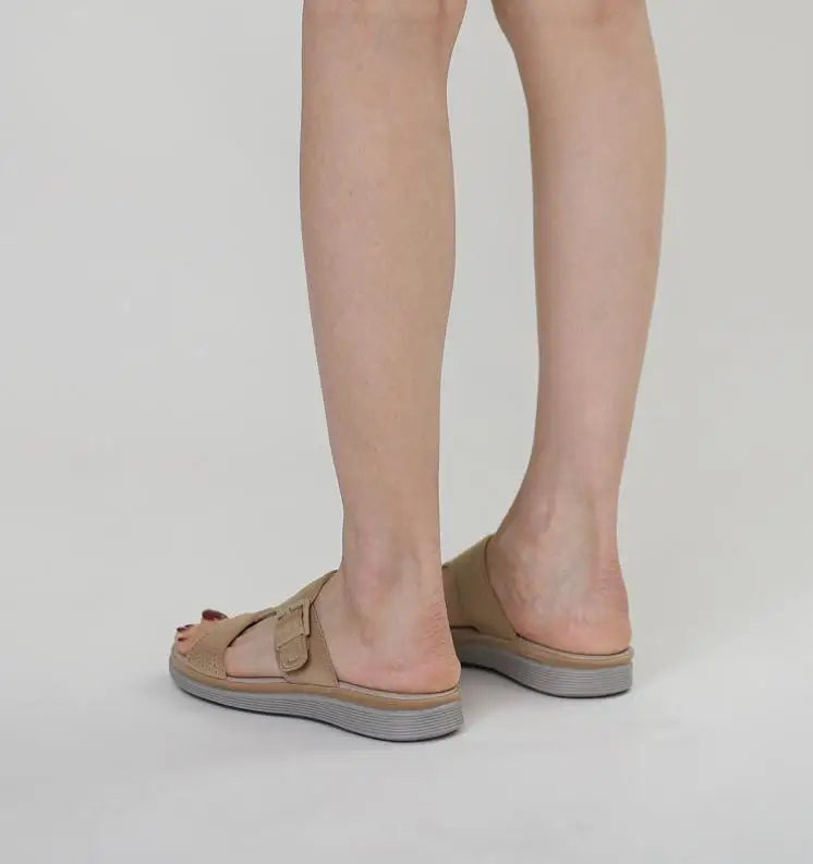 Fashion Ladies Wedge Heel Platform Slippers Women Summer Outdoor Low Heels Slipper Shoes shoes for women  ladies shoes