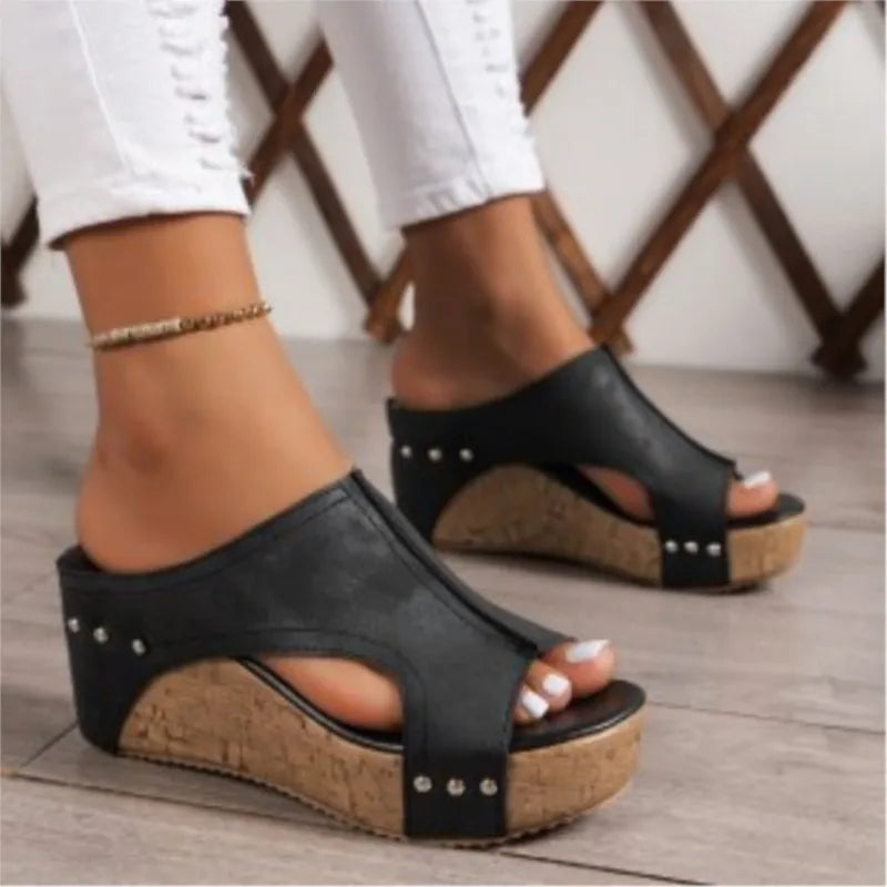 Fashion Sandals Summer Shoes Women Wedge Walking Shoes Casual Women's Sandals Outdoor Soft Footwear Female Women Heels