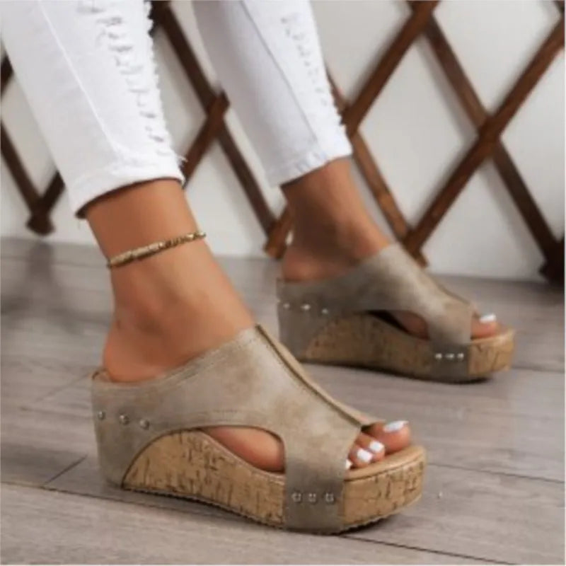 Fashion Sandals Summer Shoes Women Wedge Walking Shoes Casual Women's Sandals Outdoor Soft Footwear Female Women Heels