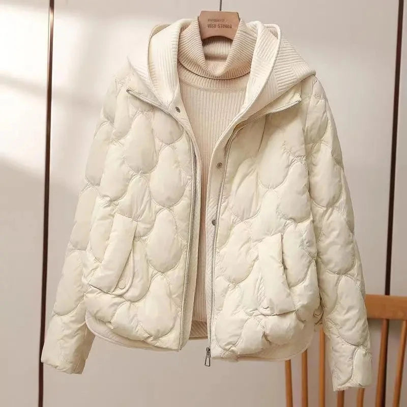 Fashion Loose Cropped Coat Women Jacket Women Parkas Warm Puffer Jackets Casual Coat