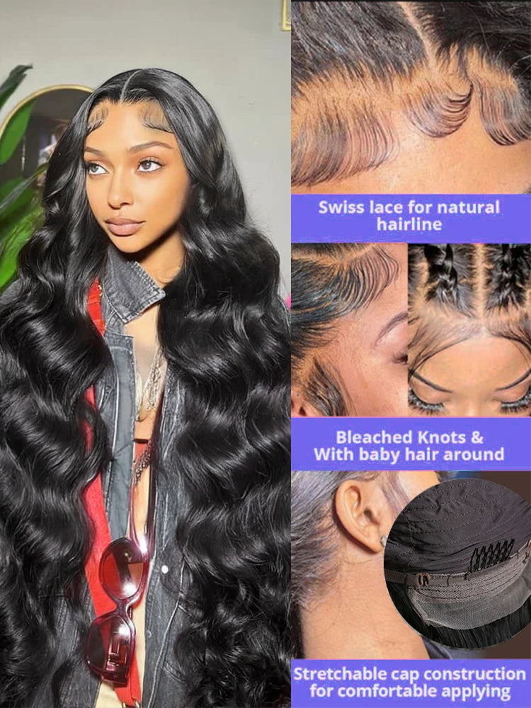 Glueless Body wave Brazilian Human Hairs(5X5 included)