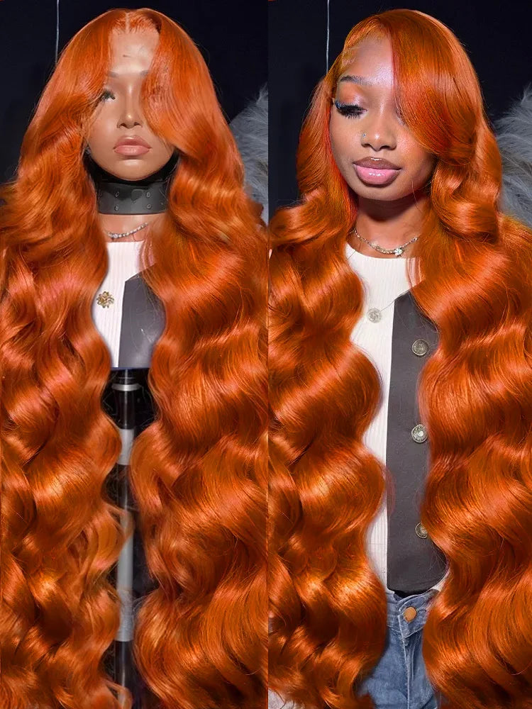 Orange Ginger Body Wave Brazilian Human Hairs