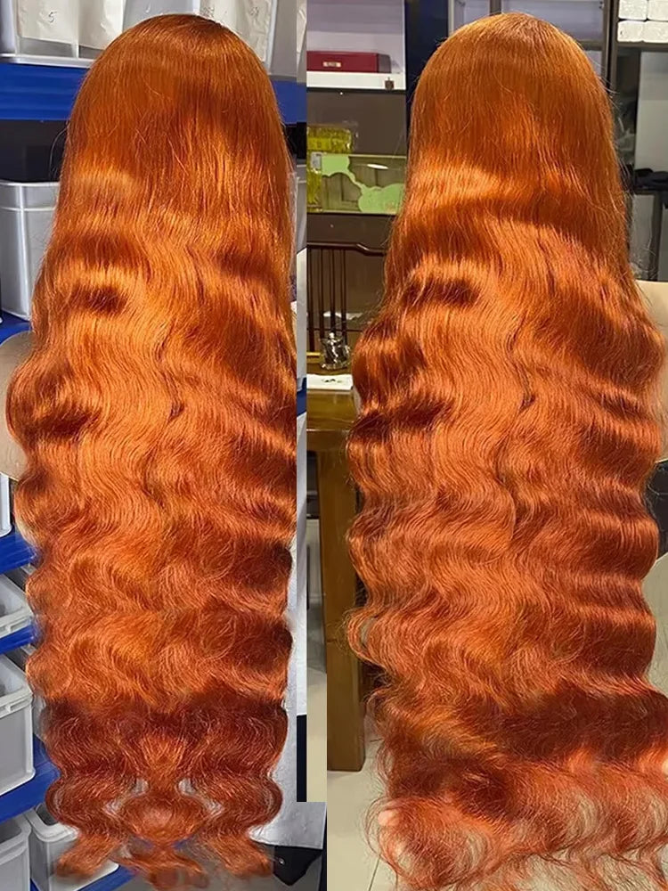 Orange Ginger Body Wave Brazilian Human Hairs
