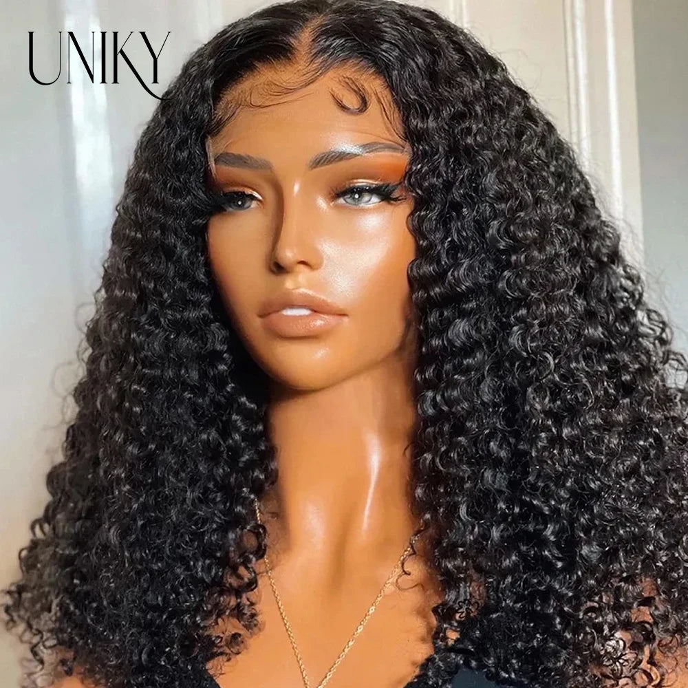 Kinky Curly Human Hair Bob Wig Water Lace Front original Human Hair Wigs For Women PrePlucked Brazilian 13x4 Lace Frontal Wig