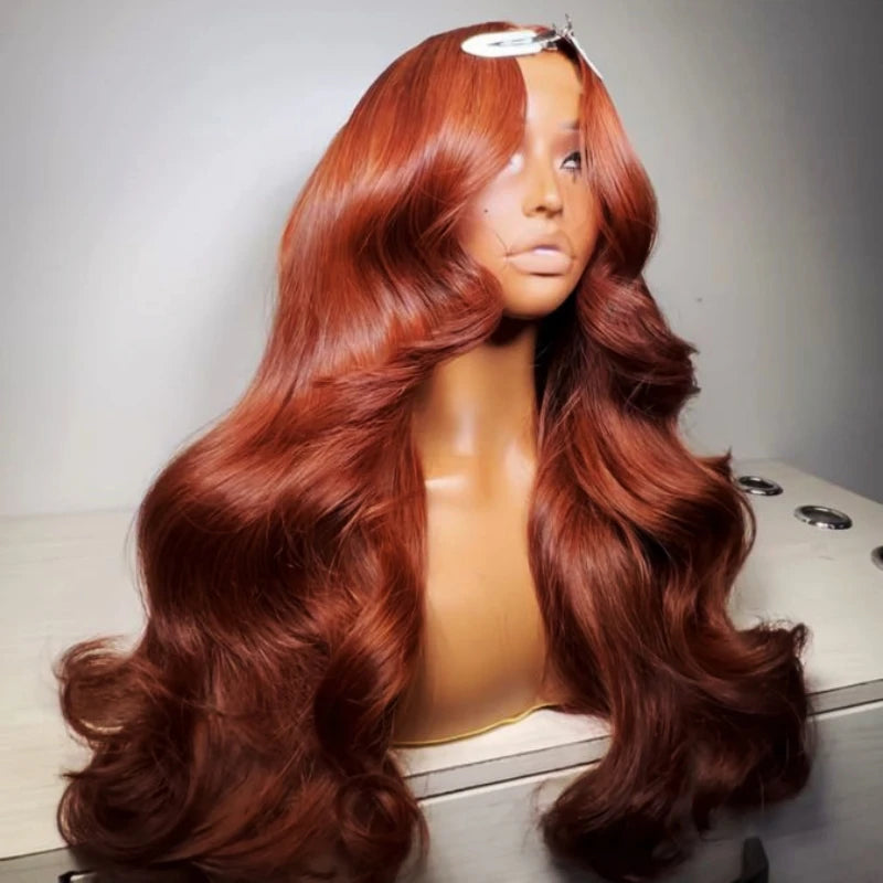 Reddish Brown Body Wave Brazilian Human Hairs