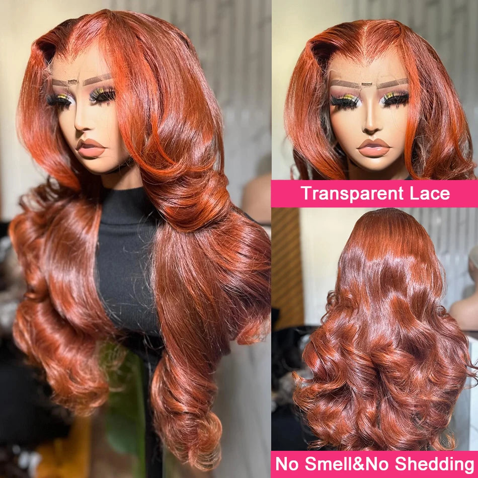 Reddish Brown Body Wave Brazilian Human Hairs