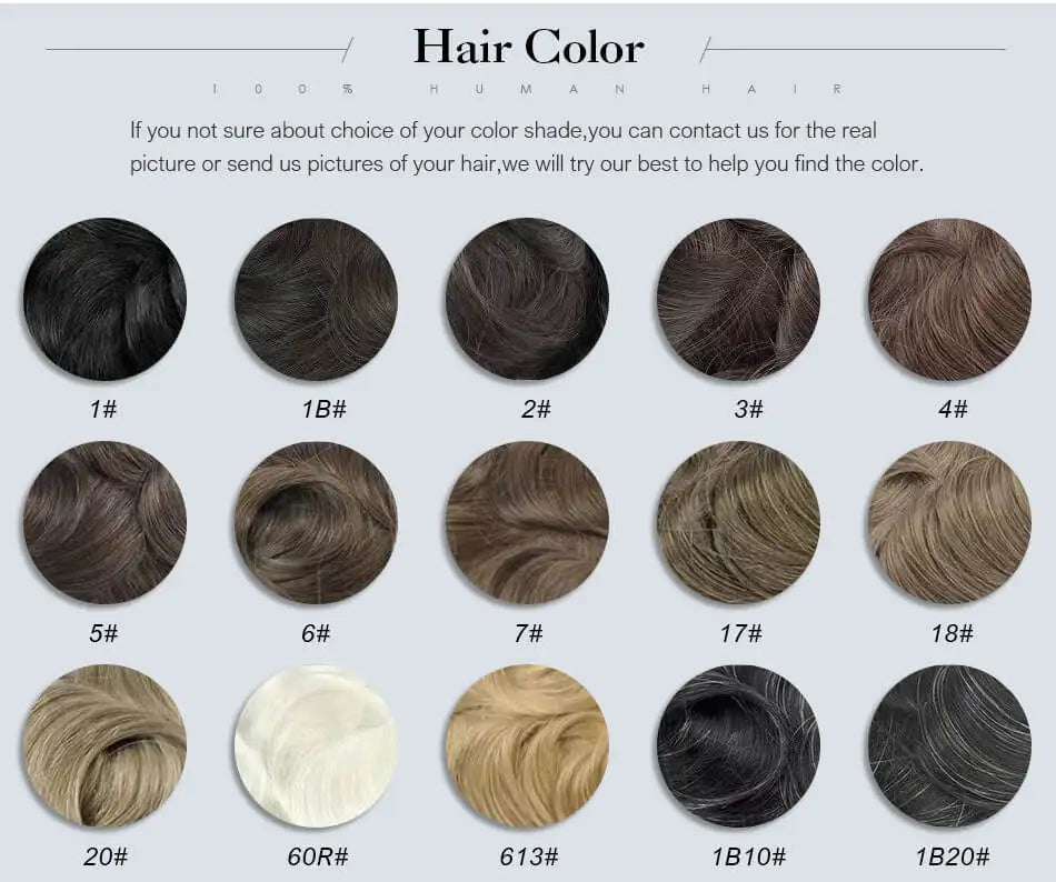 Men Wig Natural Human Hair Toupee Mono Male Wig  Durable Male Hair Prosthesis Toupee Men 6" Hair Replacement System For Men