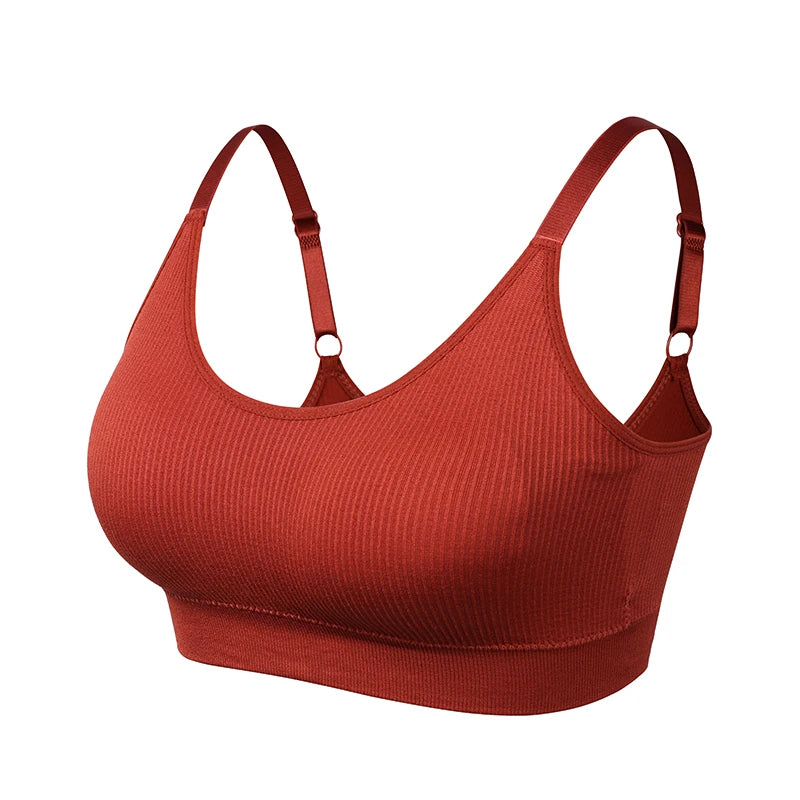 Sports Yoga Bra Women Seamless Padded Sports Bra Fitness Running Gym Bra Sports Underwear Push Up Sport Bra for Cup A B