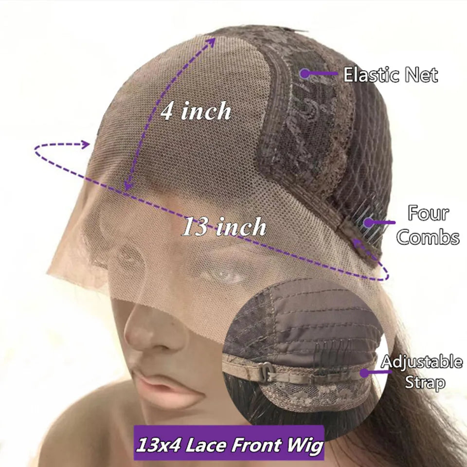 Darkest Brown Human Hair Wigs for Black Women Colored Pure 2# Colored Long Straight Left Side Part Wigs for Women