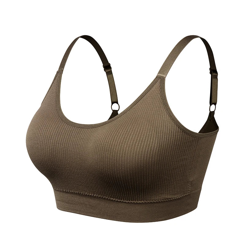 Sports Yoga Bra Women Seamless Padded Sports Bra Fitness Running Gym Bra Sports Underwear Push Up Sport Bra for Cup A B