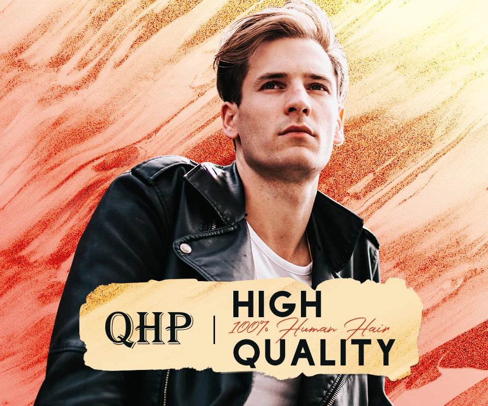 Men Toupee Fine Mono Npu Men's Wig Durable Capillary Prosthesis 6inch Handmade Male Wigs Indian Human Hair Replacement System