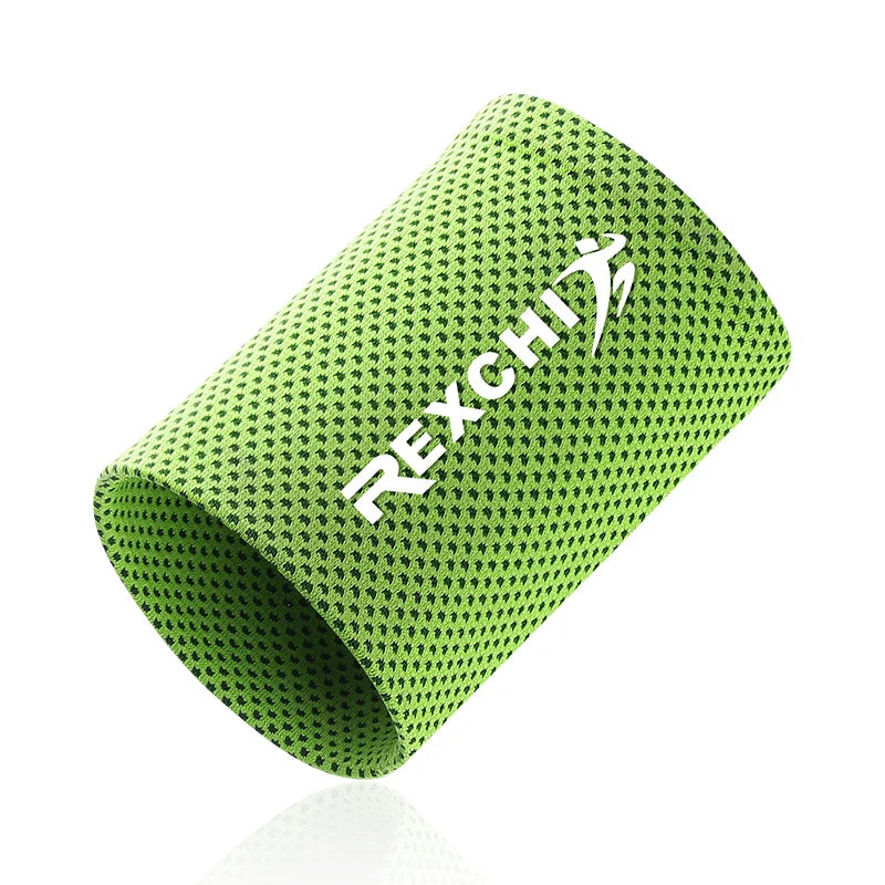 Sport Sweatband For Gym Yoga Volleyball Hand Sweat Band Wrist Brace Support Breathable Ice Cooling Tennis Sports Wristband Wrap
