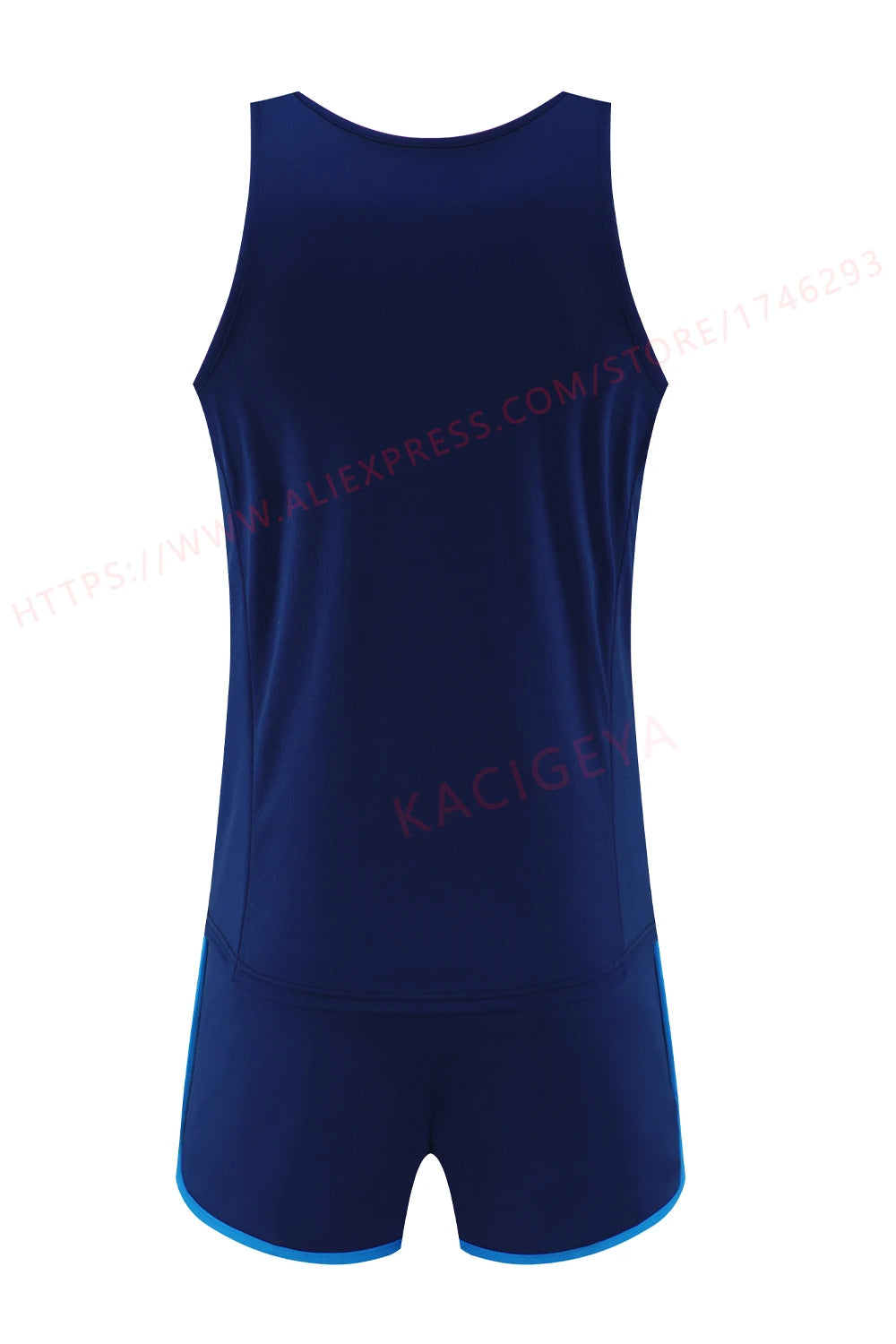 Men Running Tracksuits 2021 Track And Field Suits Quick Dry Marathon Athletics Sportswear Vest+Shorts Team Sport Set