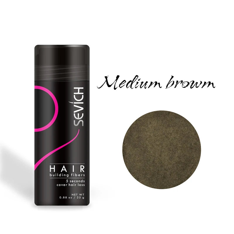Hair building fibers powder
