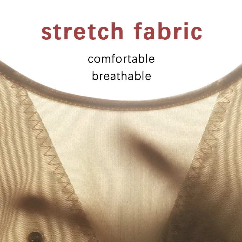 WECHERY Arm Shaper Underbust Push Up Shapers Top Women Posture Corrective Underwear Body Slimmer Shapewear