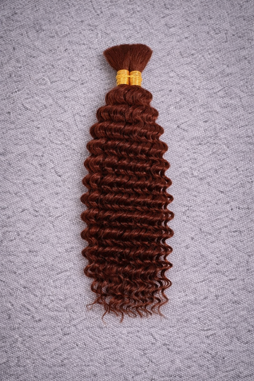 Luxury Boho Curly Braiding Hair – 100% Human Hair  | Soft Deep Wave, Natural Finish style 6