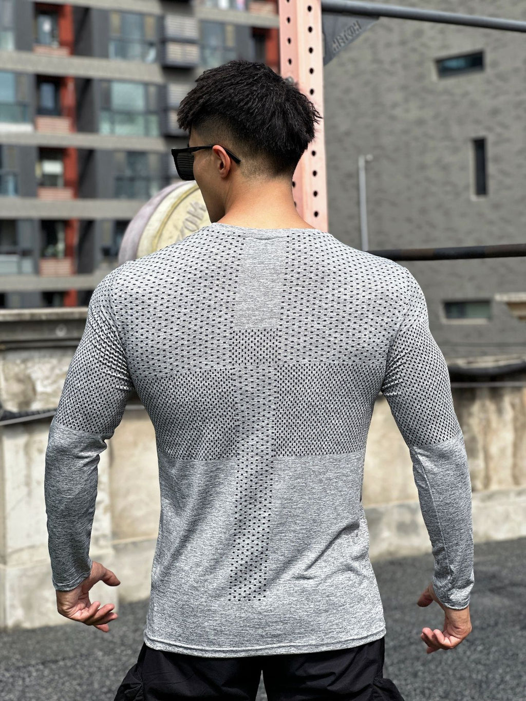 Men's Sport Long Sleeve Tops Quick Dry Fitness T-shirts Bodybuilding Gym Tees Casual Skinny Compress Clothing men Sportswear