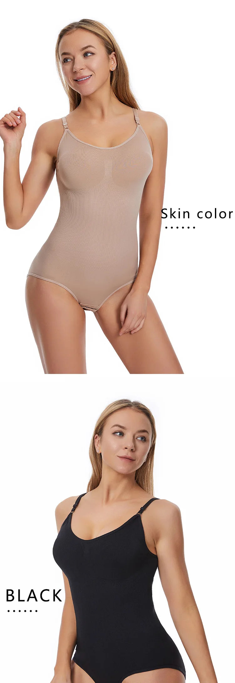 Bodysuit Shapewear Women Tank Top Tummy Control Full Body Shaper Anti Chafing Shorts Slimming Waist Trainer Butt Lifter