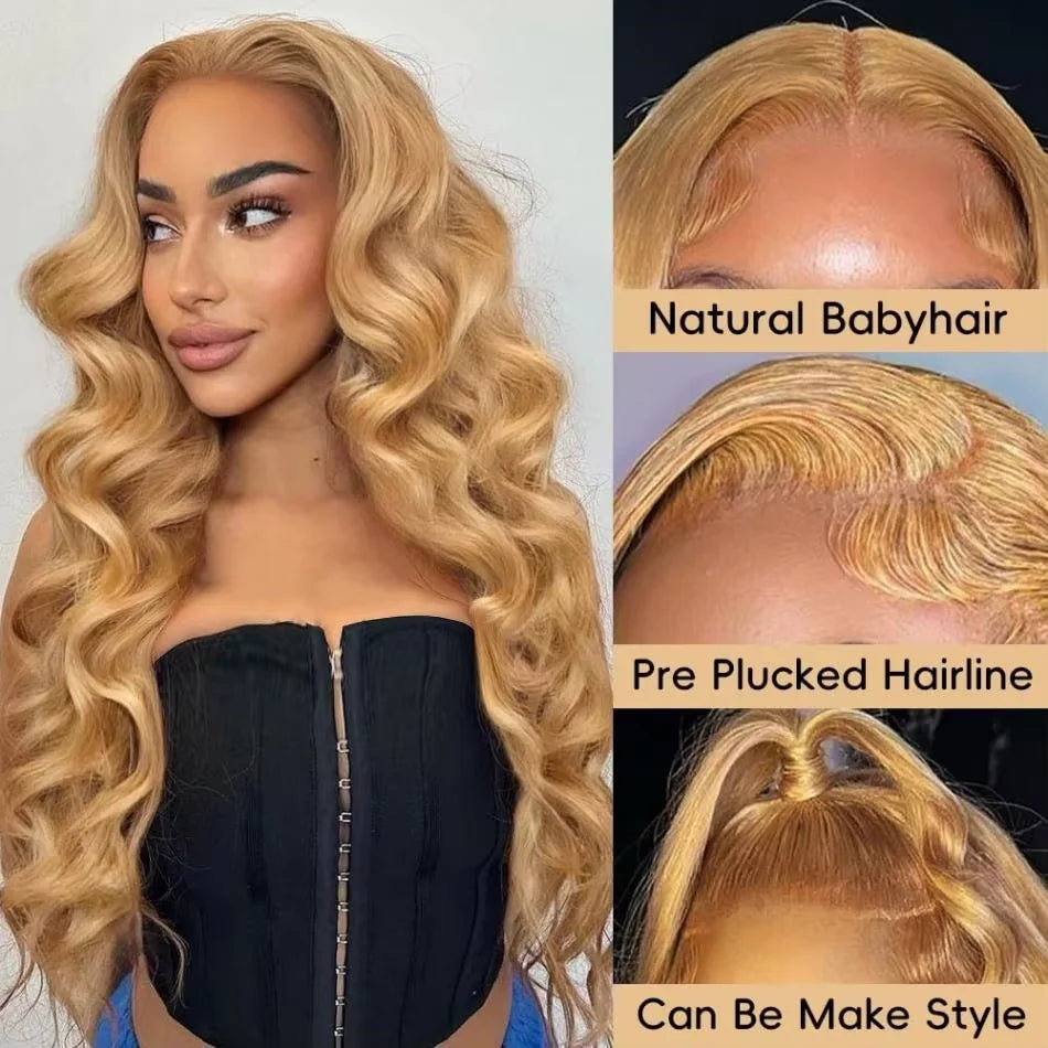 Honey Blonde Brazilian Human Hairs