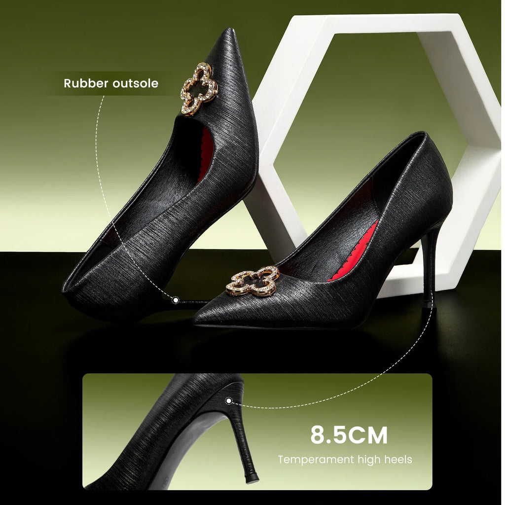 Business Party Basic Metal Decorative High Heels Fashion Classic Luxury Design Women's New High Heels