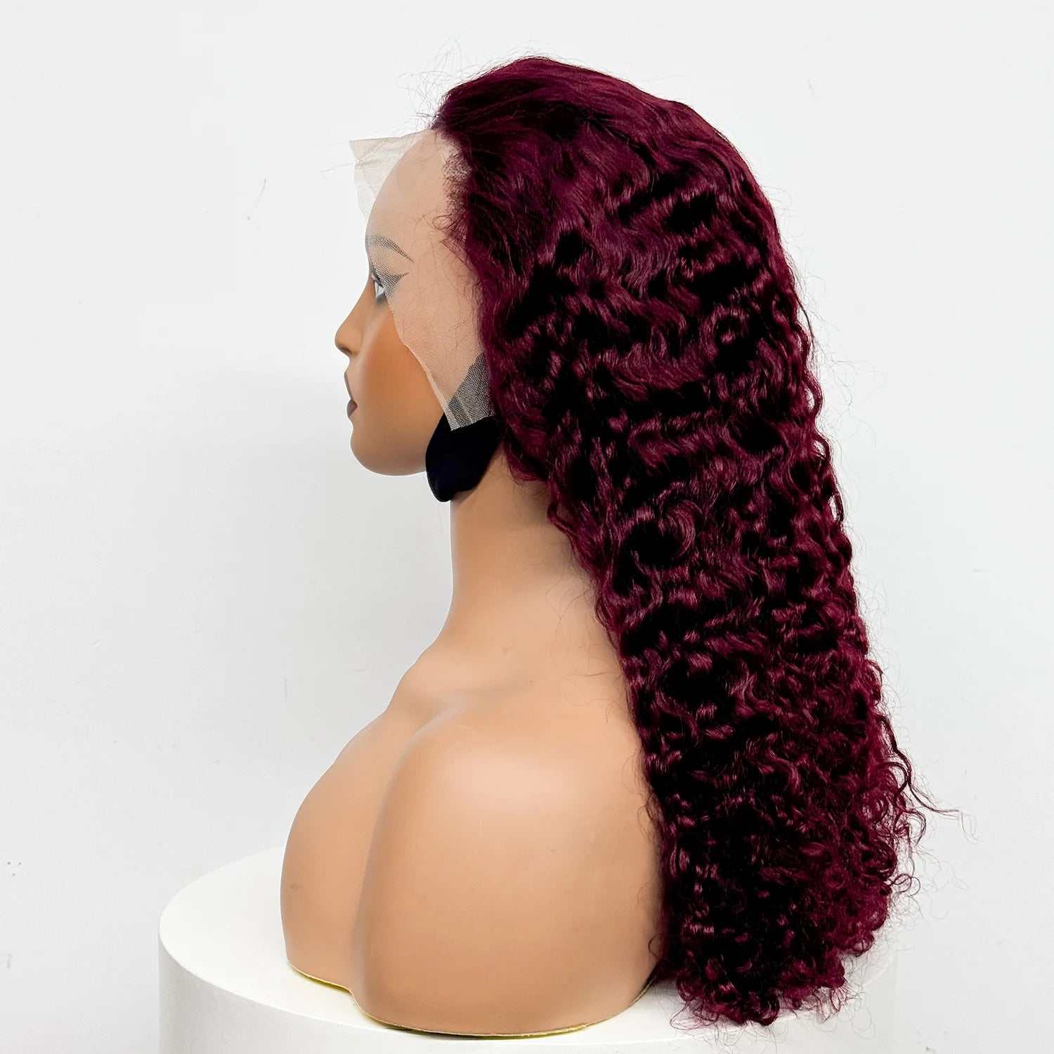 12-22 Inch 280% Density Human Hair Wigs Water Wave Curly Wigs 13x4 Transparent Lace Front Human Hair Wigs For Black Women