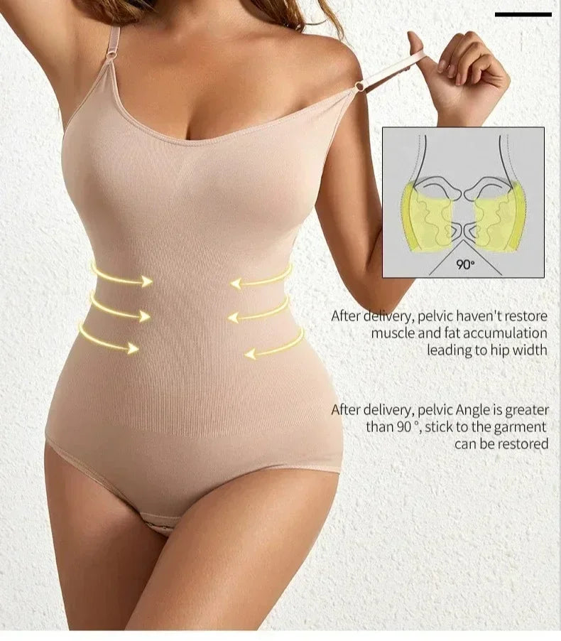 XS-3XL Solid Color Seamless Shaping Shapewear Bodysuit Tummy Control Butt Lifting Slimmer Body Shaper Women Underwear Shapewear