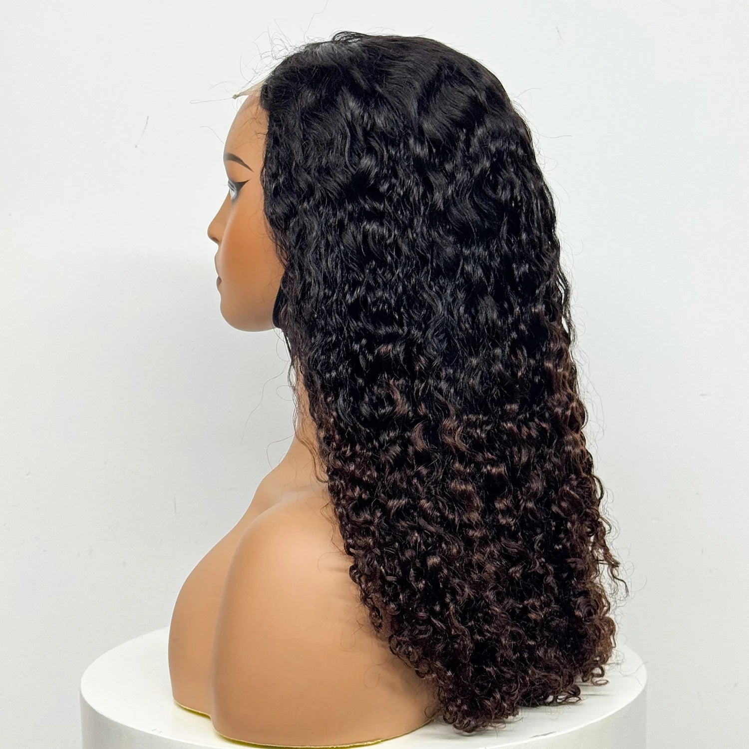 12-22 Inch 280% Density Human Hair Wigs Water Wave Curly Wigs 13x4 Transparent Lace Front Human Hair Wigs For Black Women