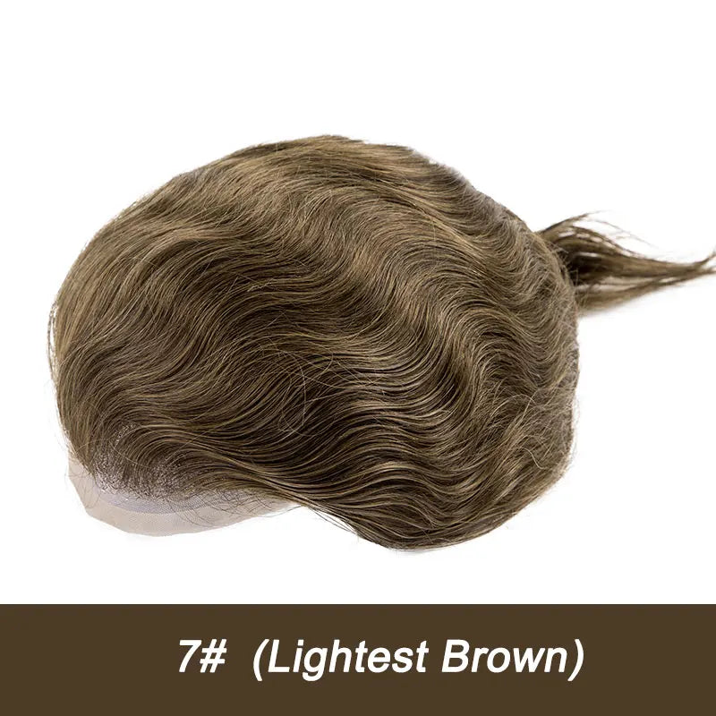 Men Wig Gray Hair Natural Haline Lace Front with Mono Top 6" Men's Capillary Prothesis Durable Toupee Men Wigs For Man