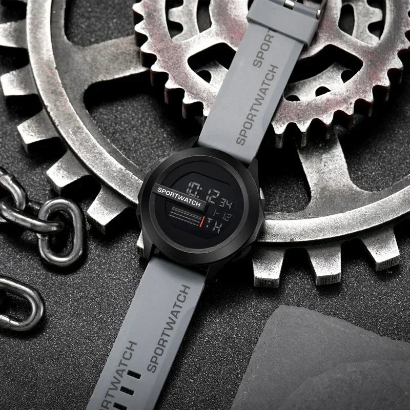 New Sport Watch for Man Digital Wristwatch Stopwatch Luminous Date Week Waterproof Men's  Clock Electronic Watch Relogio