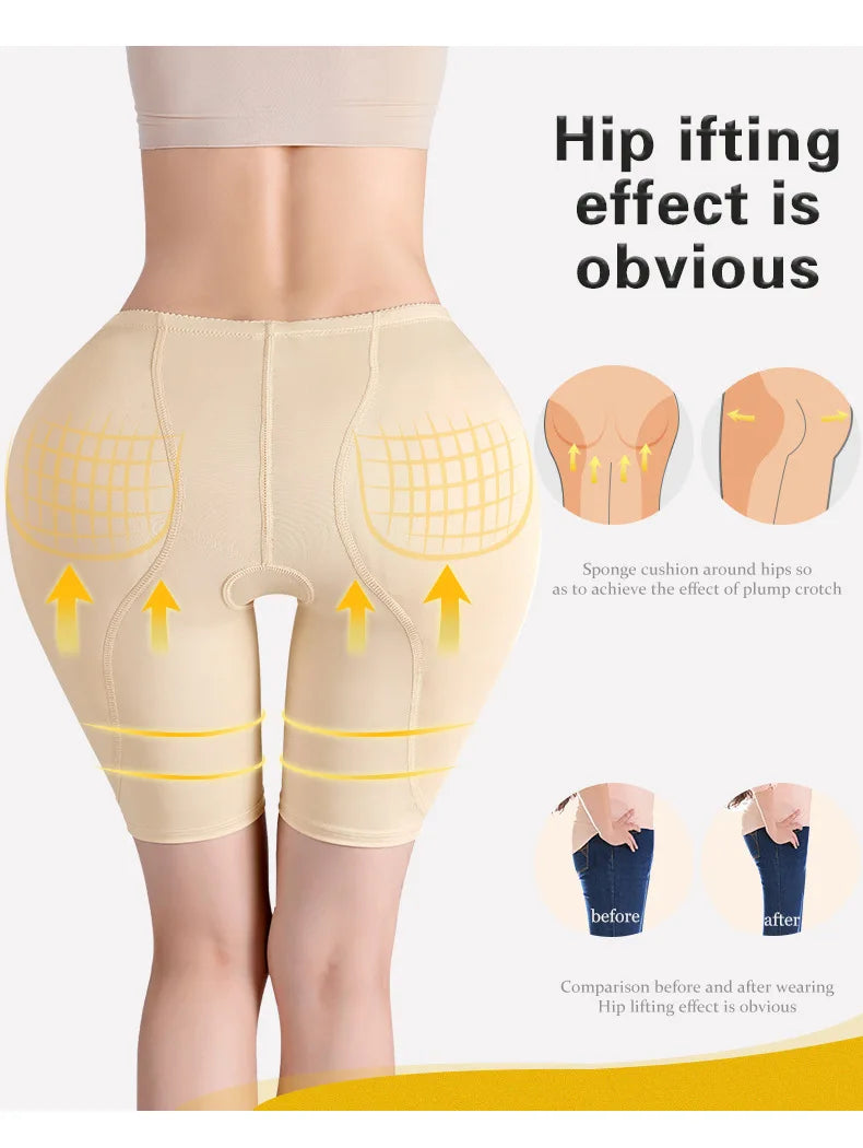 Hip Pads for Women Shapewear Butt Lifter Body Shaper with Butt Pads Hip Padded Shapewear Enhancer to Make Butt Bigger Daily Wear