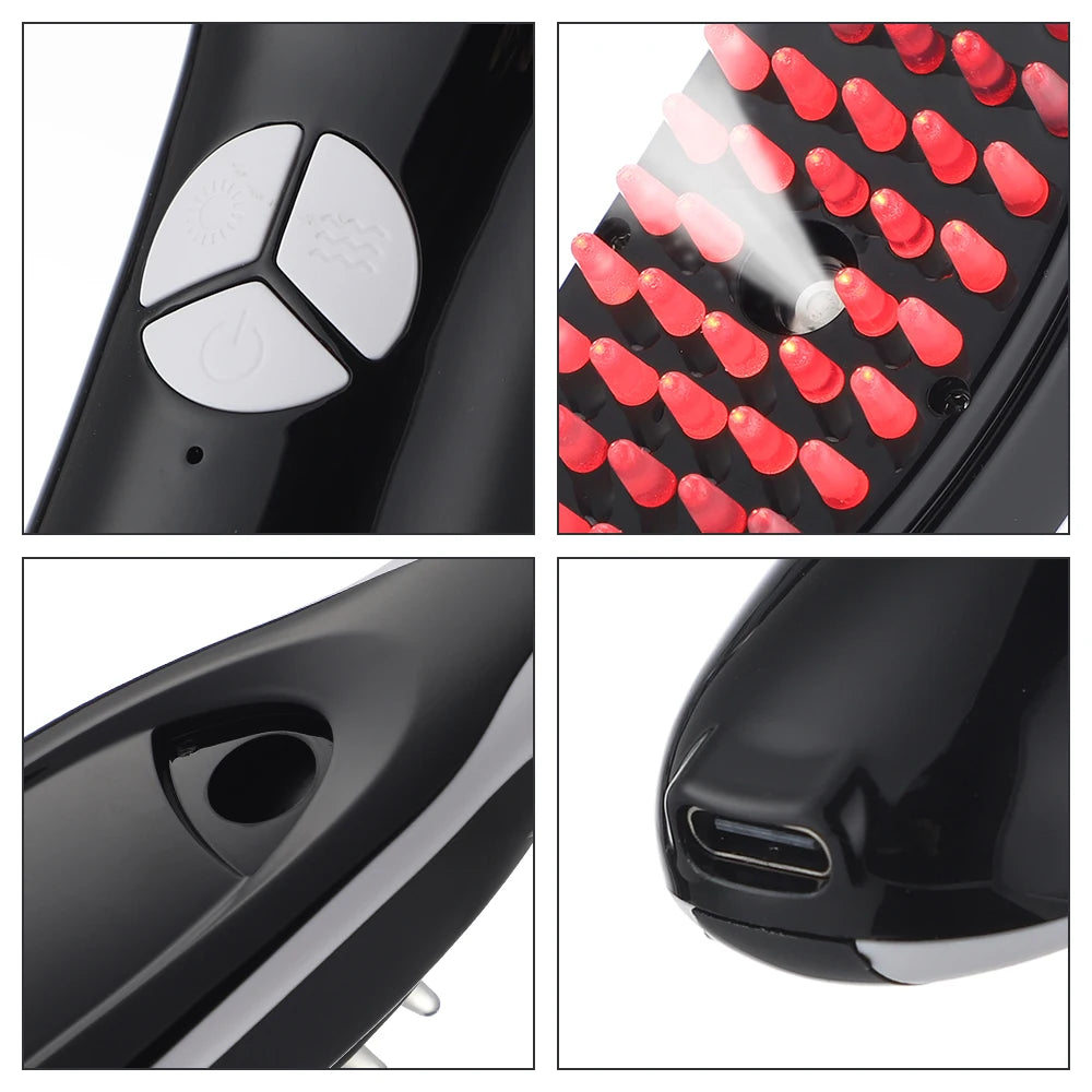 Electric Spray Massage Comb Hair Growth and massage Vibration