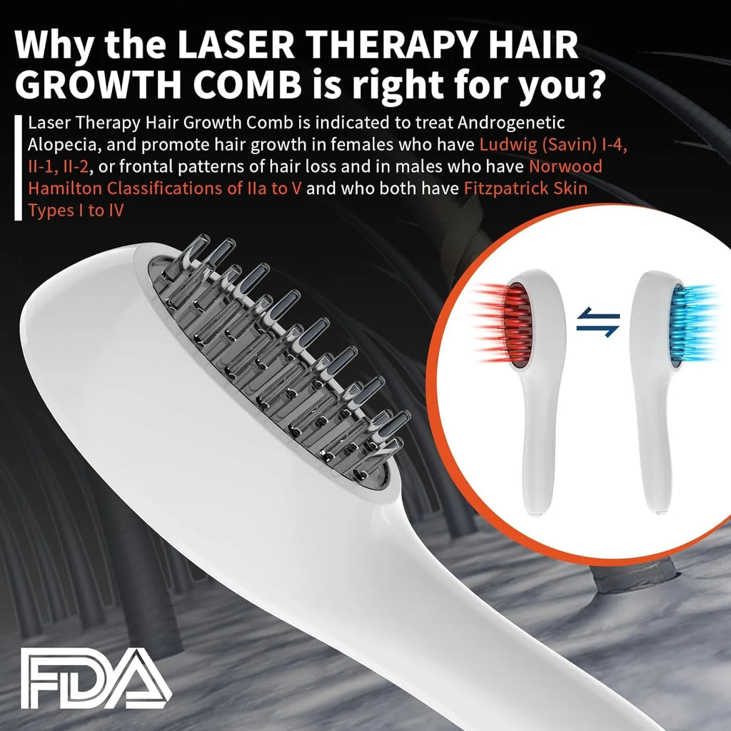 Electric Laser Hair Growth Comb(Massage and relaxation feeling)