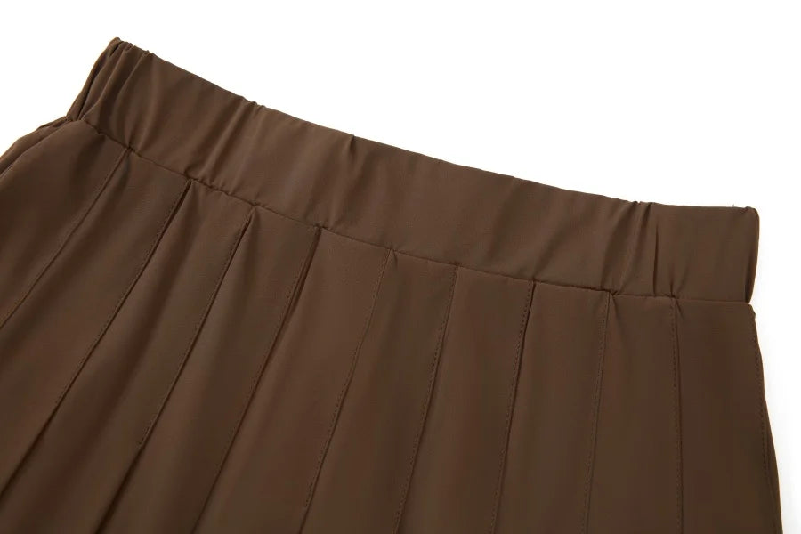 AS AW25 trendy oversize Sports wear + Quick-drying pleat skirt cover knee set woman clothes