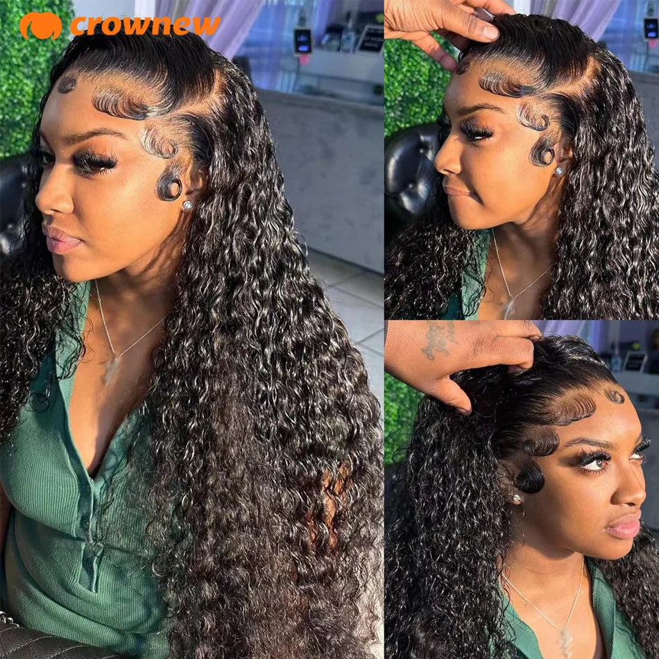 Curly Human Hair Wig 13X4 Lace Front Wig Human Hair 13x6 HD Lace Frontal Wig Human Hair Wigs Pre Plucked Real Human Hair Wig