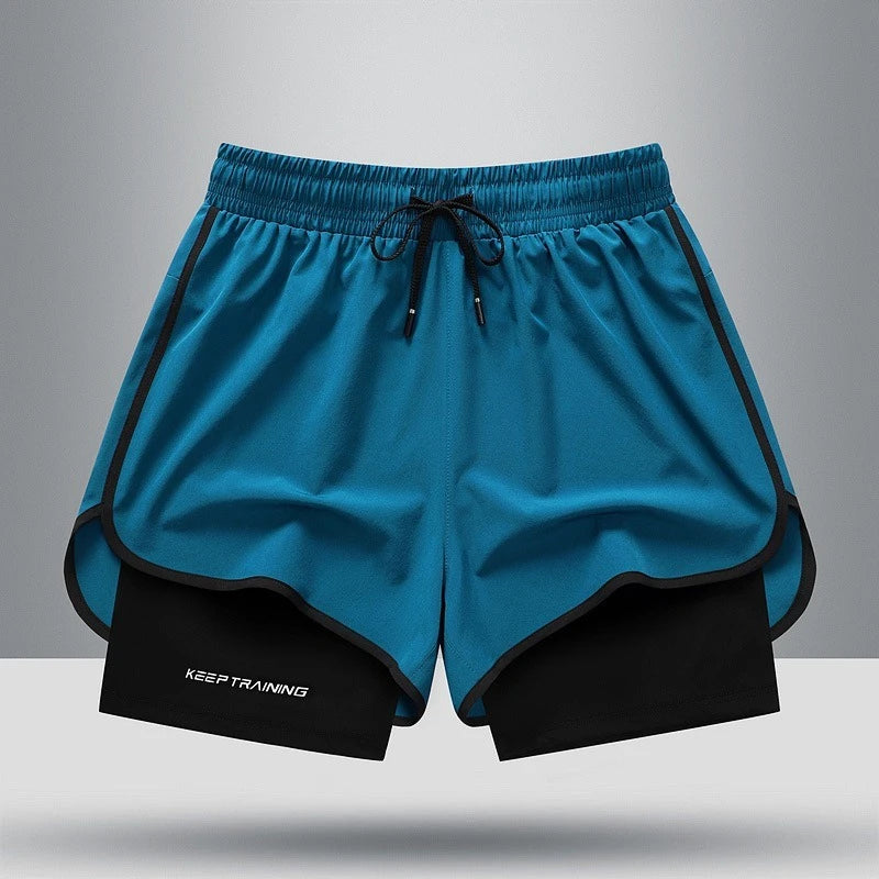 Women Sports 2 In 1 Yoga Shorts Quick Dry Running Tennis Badminton Anti Exposure Skirt Gym Sportswear Running Compression Shorts