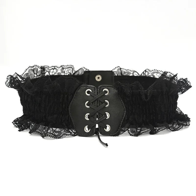 Black Body Shapewear Women Gothic Clothing Underbust Waist Cincher Trainer Pu Leather Elastic Sexy Bridal Corsets and Bustiers