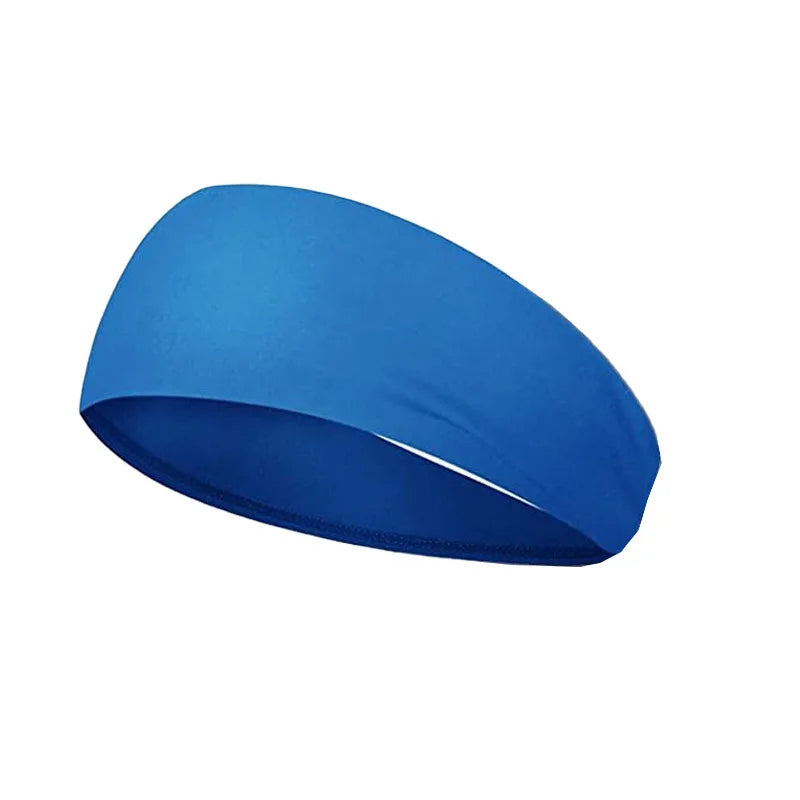 Sports Headbands Solid Color Elastic Non Slip Quick Dry Workout Fitness Yoga Unisex Hairband Sweatband Bandana Hair Accessories