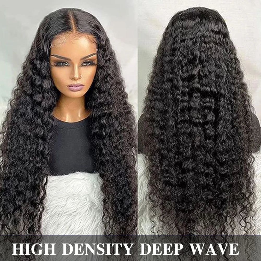 Human Hair Wigs 13x4 Deep Wave Frontal Wig Lace Wig 13x6 Human Hair 200 Density Human Hair Wig Curly Lace Front Human Hair Wig